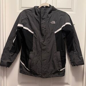 The North Face Charcoal and Black Windbreaker
